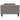 Cadru de pat, gri taupe, 100 x 200 cm, material textil