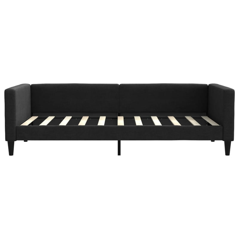 Cadru de pat, negru, 90x190 cm, material textil