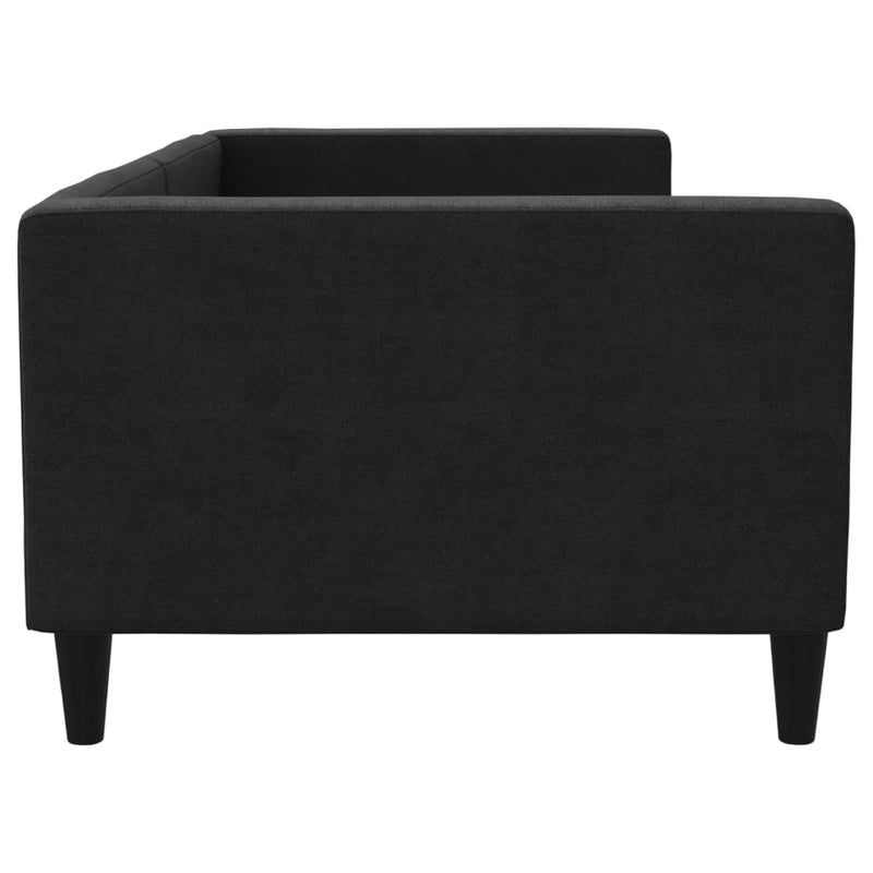 Cadru de pat, negru, 90x190 cm, material textil