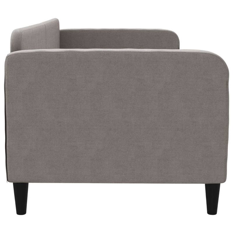 Pat de zi, gri taupe, 80x200 cm, material textil
