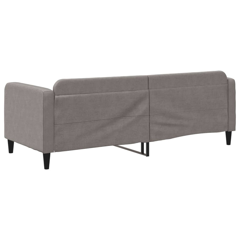 Pat de zi, gri taupe, 80x200 cm, material textil