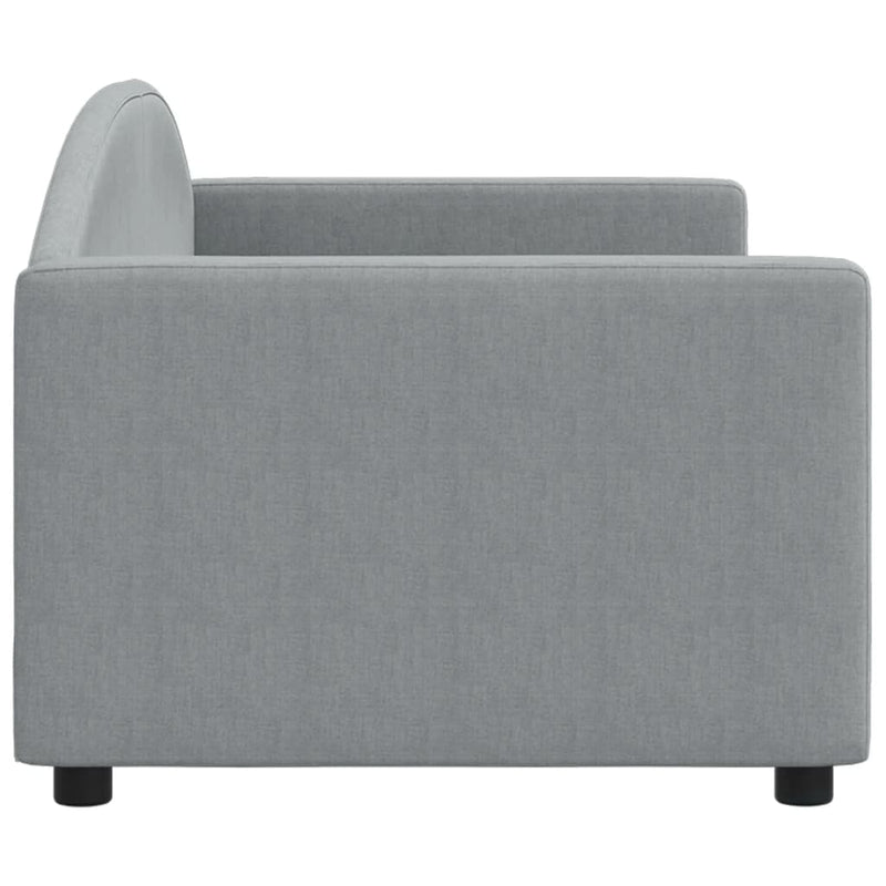 Cadru de pat, gri deschis, 80x200 cm, material textil