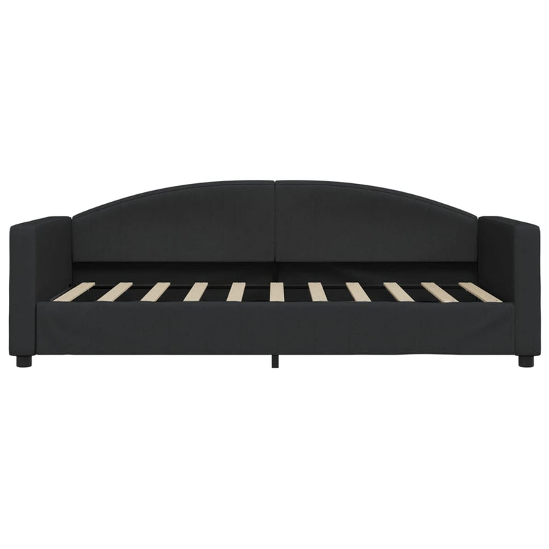 Cadru de pat, negru, 90x190 cm, material textil