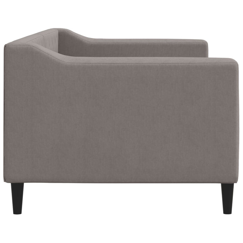 Pat de zi, gri taupe, 80x200 cm, material textil