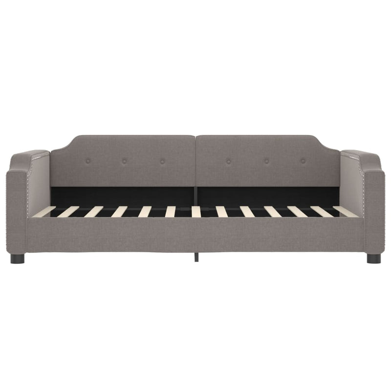 Pat de zi, gri taupe, 80x200 cm, material textil