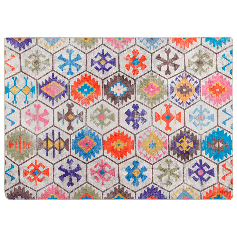 Covor lavabil, multicolor, 80x150 cm