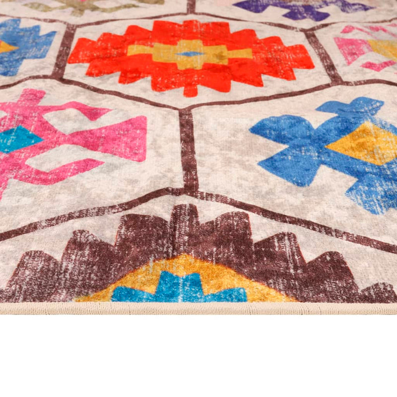 Covor lavabil, multicolor, 190x300 cm