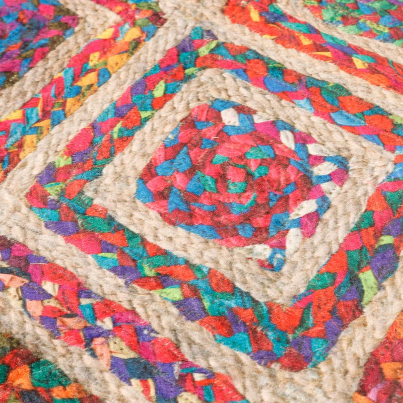 Covor lavabil, multicolor, Ø 120 cm