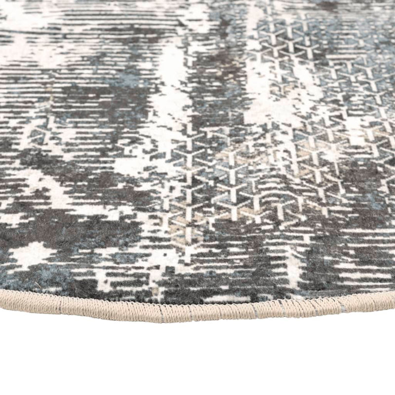 Covor lavabil, multicolor, Ø 120 cm