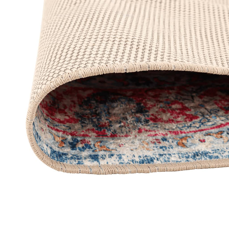 Covor lavabil, multicolor, Ø 120 cm