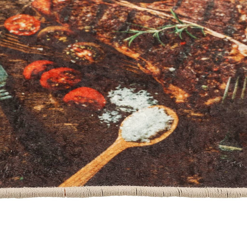 Covor bucătărie, multicolor, 60x180 cm, lavabil