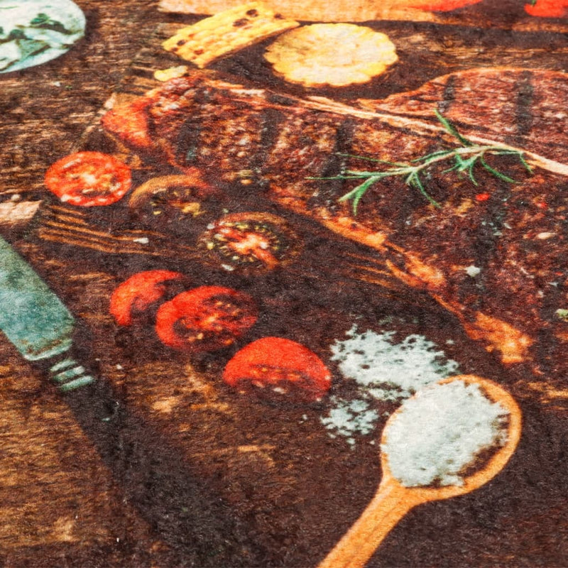 Covor bucătărie, multicolor, 60x180 cm, lavabil