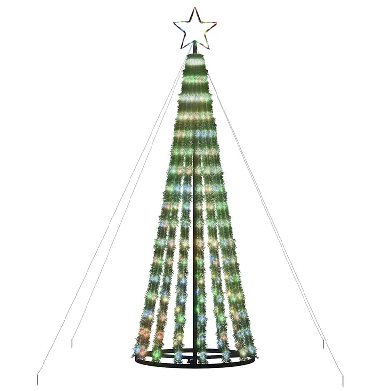Pom de Crăciun LED 275 LED-uri colorate 180 cm