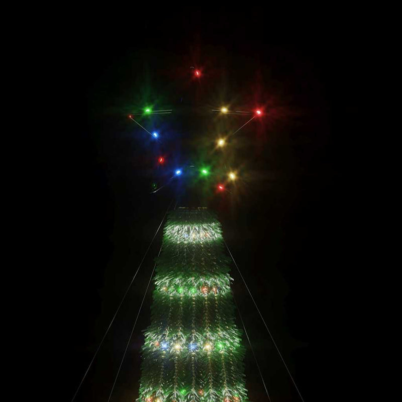 Pom de Crăciun LED 275 LED-uri colorate 180 cm
