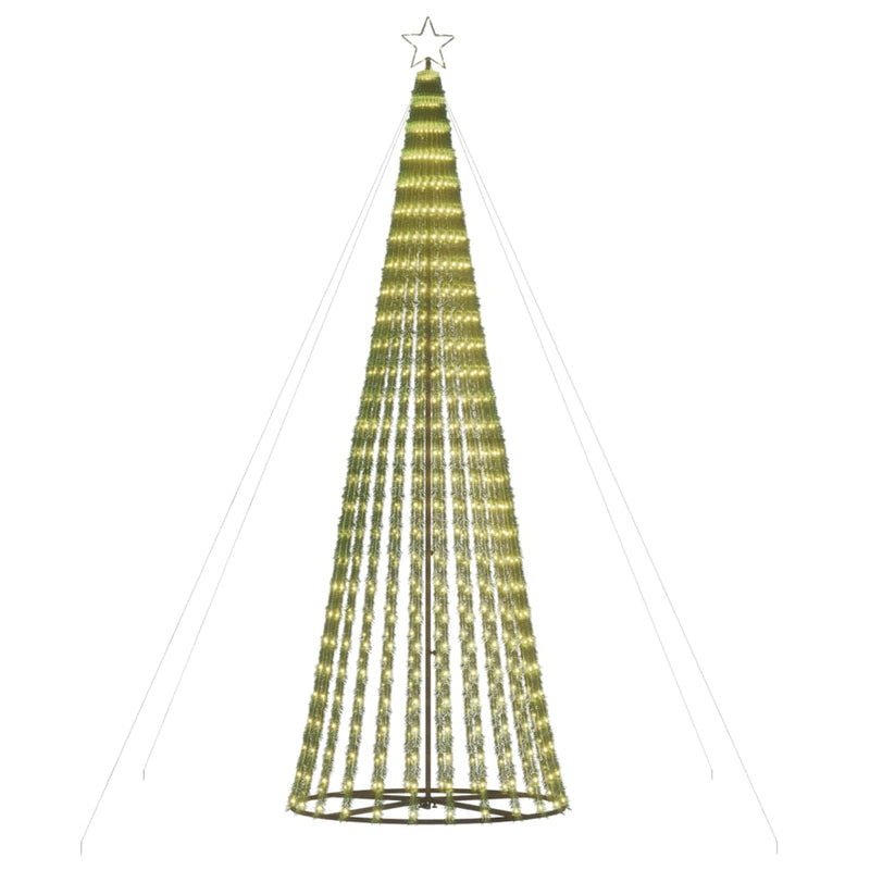 Pom de Crăciun LED 688 LED-uri Alb Cald 300 cm