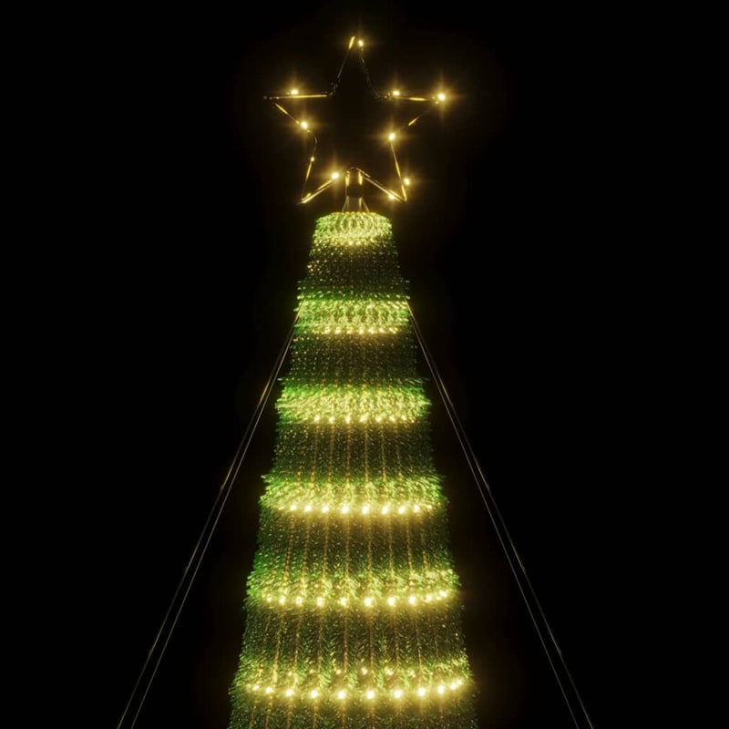 Pom de Crăciun LED 688 LED-uri Alb Cald 300 cm