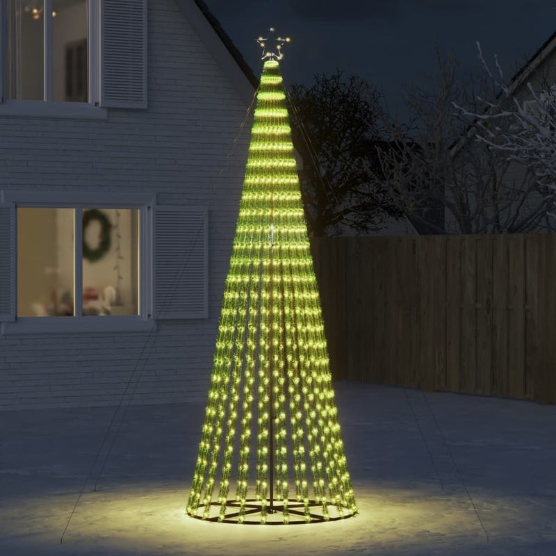 Pom de Crăciun LED 688 LED-uri Alb Cald 300 cm