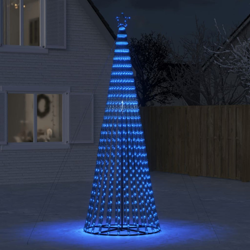 Pom de Crăciun LED 688 LED-uri Albastru 300 cm