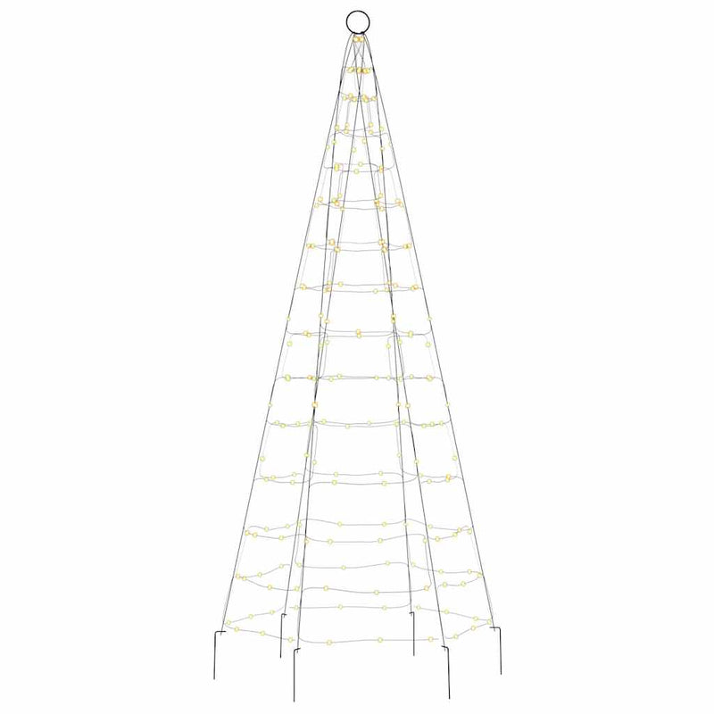 Pom de Crăciun LED 200 LED-uri Alb Cald 180 cm