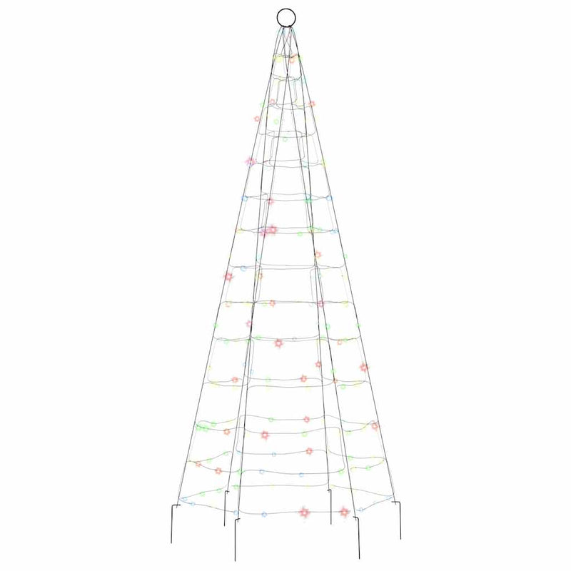 Pom de Crăciun LED 200 LED-uri colorate 180 cm