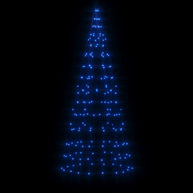 Pom de Crăciun LED 200 LED-uri Albastru 180 cm