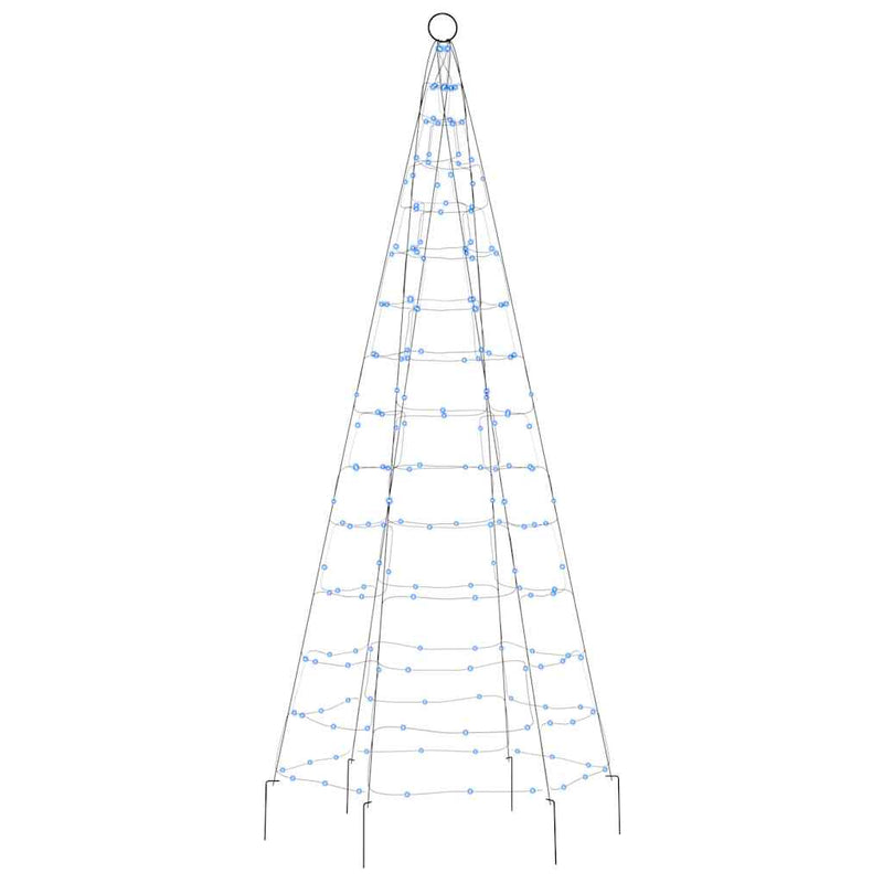 Pom de Crăciun LED 200 LED-uri Albastru 180 cm