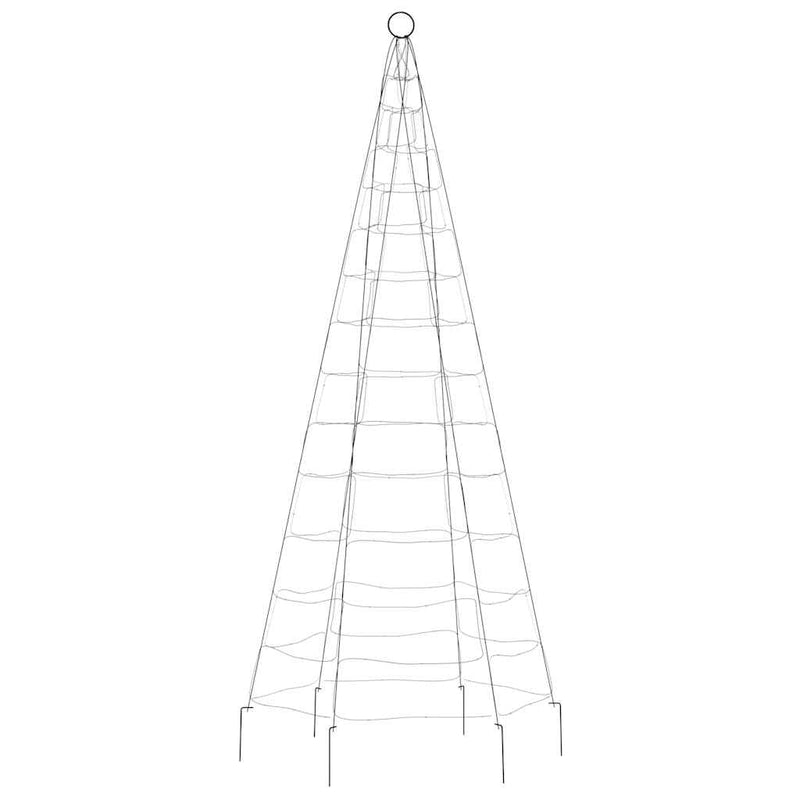 Pom de Crăciun LED 200 LED-uri Albastru 180 cm