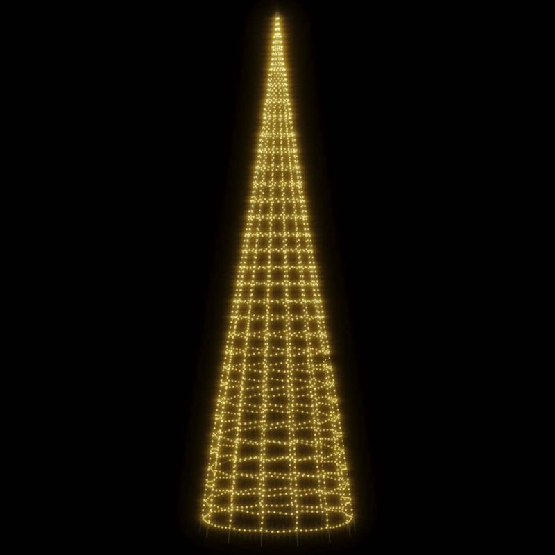 Pom de Crăciun LED 3000 LED-uri Alb Cald 800 cm