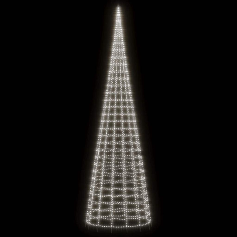 Pom de Crăciun LED 3000 LED-uri Alb Rece 800 cm