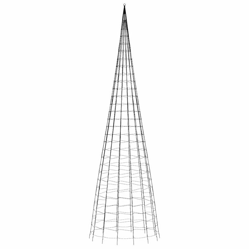 Pom de Crăciun LED 3000 LED-uri Alb Rece 800 cm