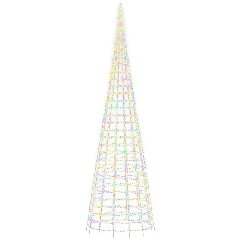 Pom de Crăciun LED 3000 LED-uri colorate 800 cm