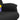 Scaun rabatabil cu taburet, negru, material textil