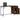 Birou, stejar fumuriu, 131x48x75 cm, lemn prelucrat