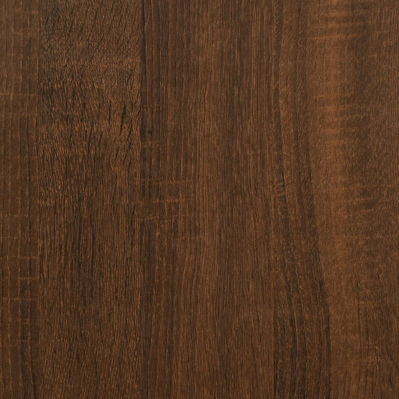 Rafturi perete cu 2 niveluri/bare 2 buc stejar maro 30x25x65 cm