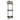 Rafturi perete cu 3 niveluri/bare 2 buc stejar maro 30x25x100cm