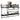 Set rafturi perete cu bare, 4 buc. negru lemn prelucrat