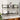Set rafturi perete cu bare, 4 buc. negru lemn prelucrat