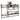 Set rafturi perete cu bare, 4 buc., gri sonoma, lemn prelucrat