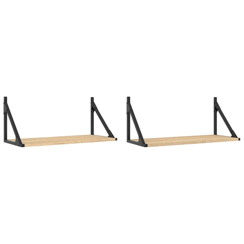 Dulapuri de perete, 2 buc., stejar sonoma, 60x25x25,5 cm, lemn