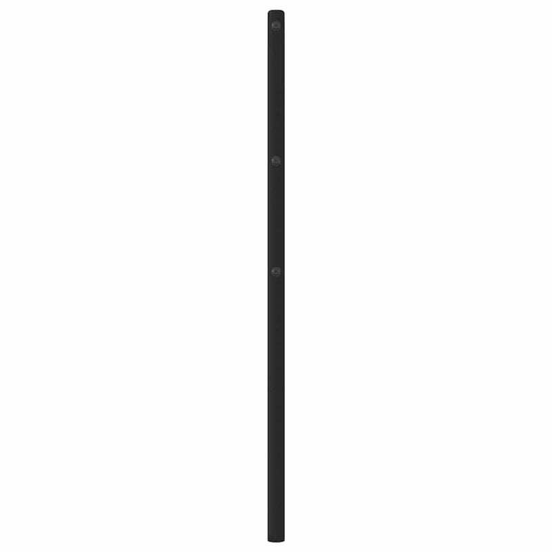 Tăblie de pat de schimb metalică, negru, 200 cm