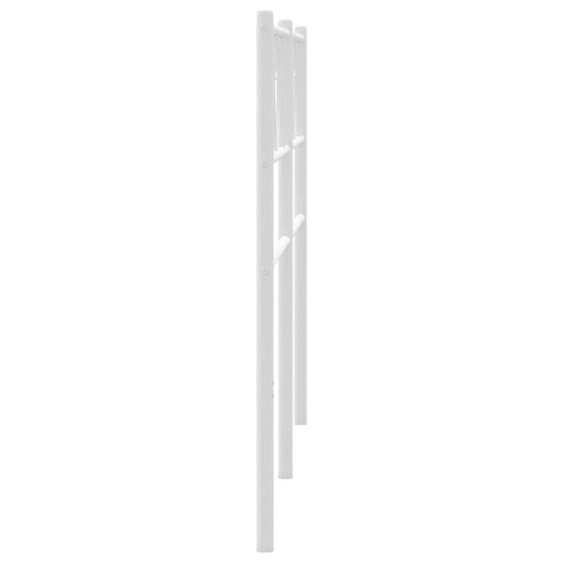 Tăblie de pat de schimb metalică, alb, 193 cm