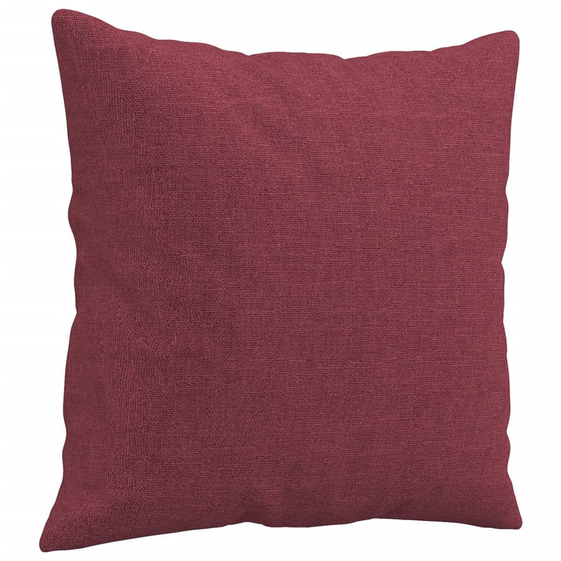 Canapea cu 2 locuri cu pernuțe, roșu vin, 140 cm, textil