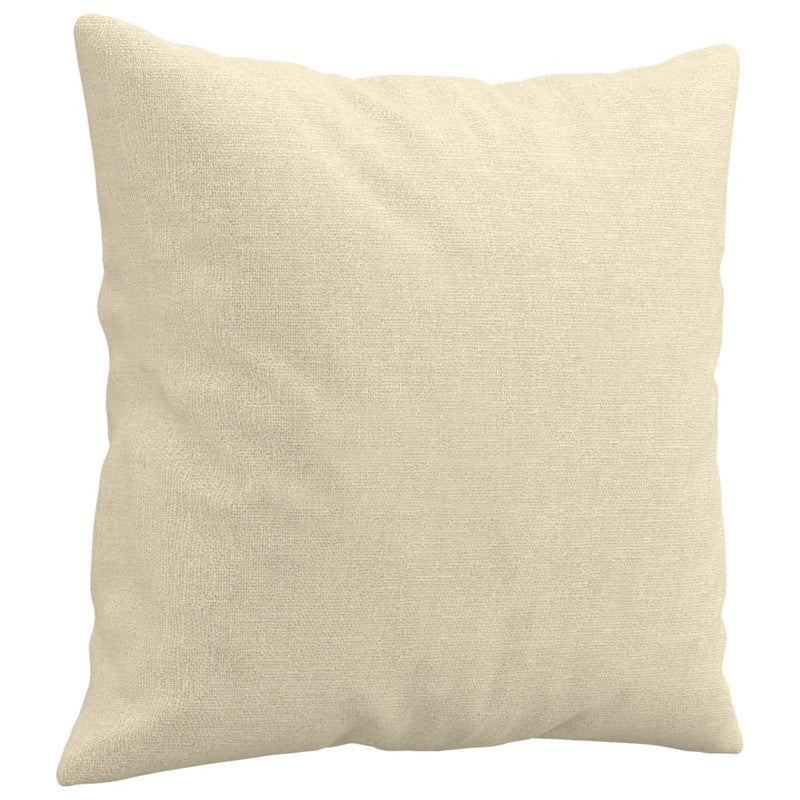 Canapea cu 3 locuri cu pernuțe, crem, 180 cm, textil