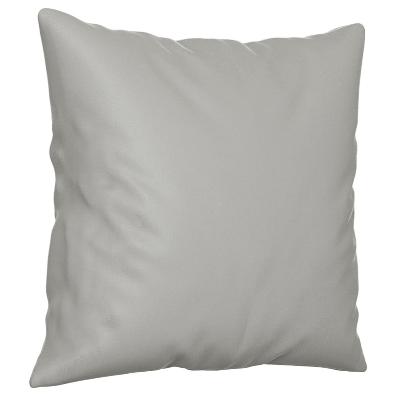 Canapea cu 2 locuri, cu perne, gri deschis, 140 cm, microfibră