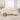 Canapea cu 3 locuri cu taburet, crem, 180 cm, material textil