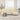Canapea cu 3 locuri cu taburet, crem, 180 cm, material textil