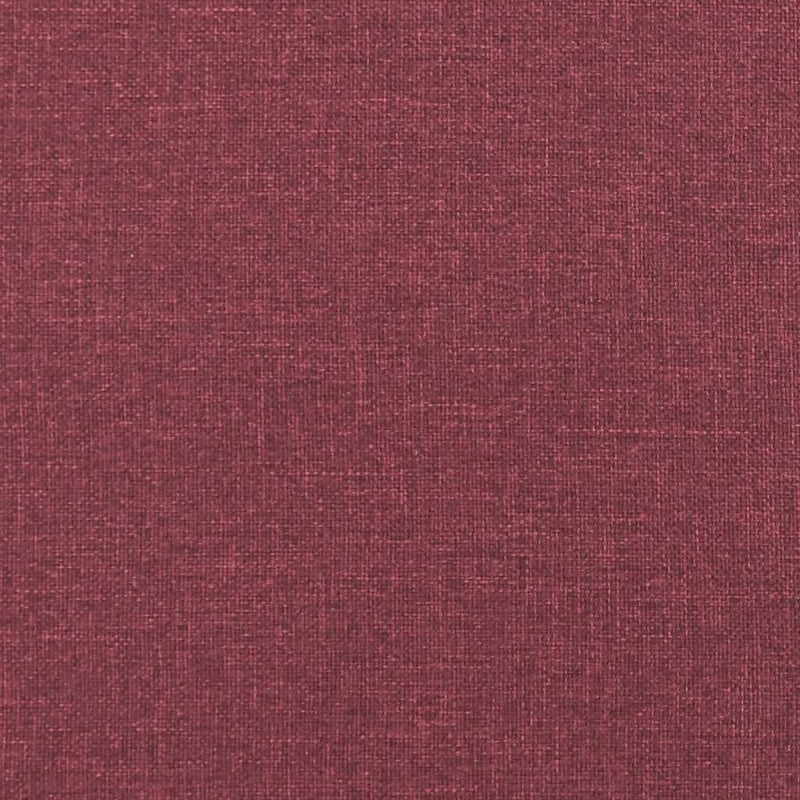 Set canapea cu perne, 3 piese, roșu vin, material textil