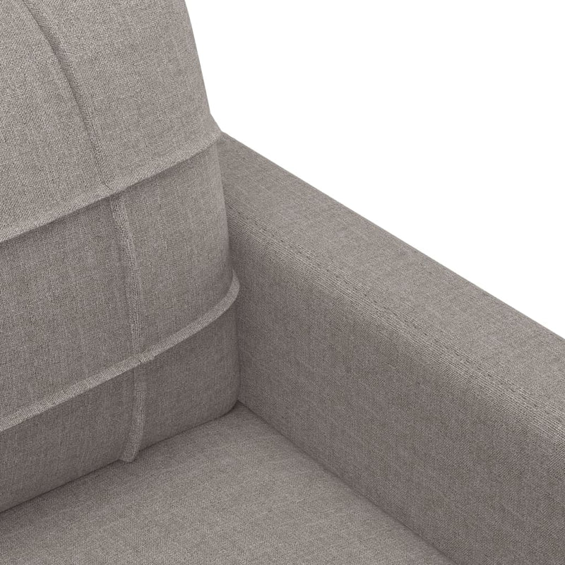 Set de canapea cu perne, 4 piese, gri taupe, material textil