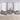 Set de canapea cu perne, 4 piese, gri taupe, material textil