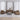 Set de canapele cu perne, 3 piese, maro, textil